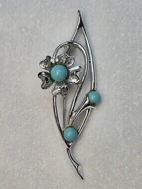 Vintage Sarah Coventry Silver-tone Floral Brooch / Pin